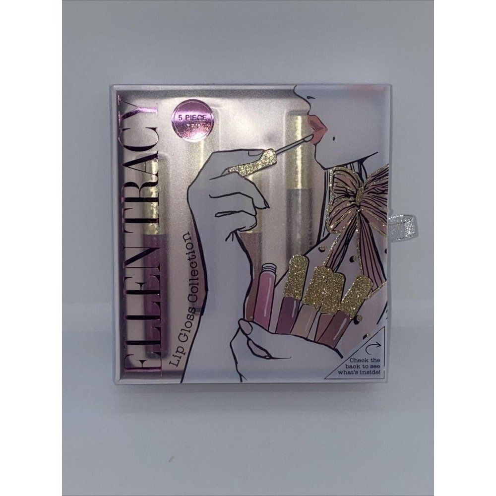 *Ellen Tracy Lip Gloss Collection Set of 5 New Pink